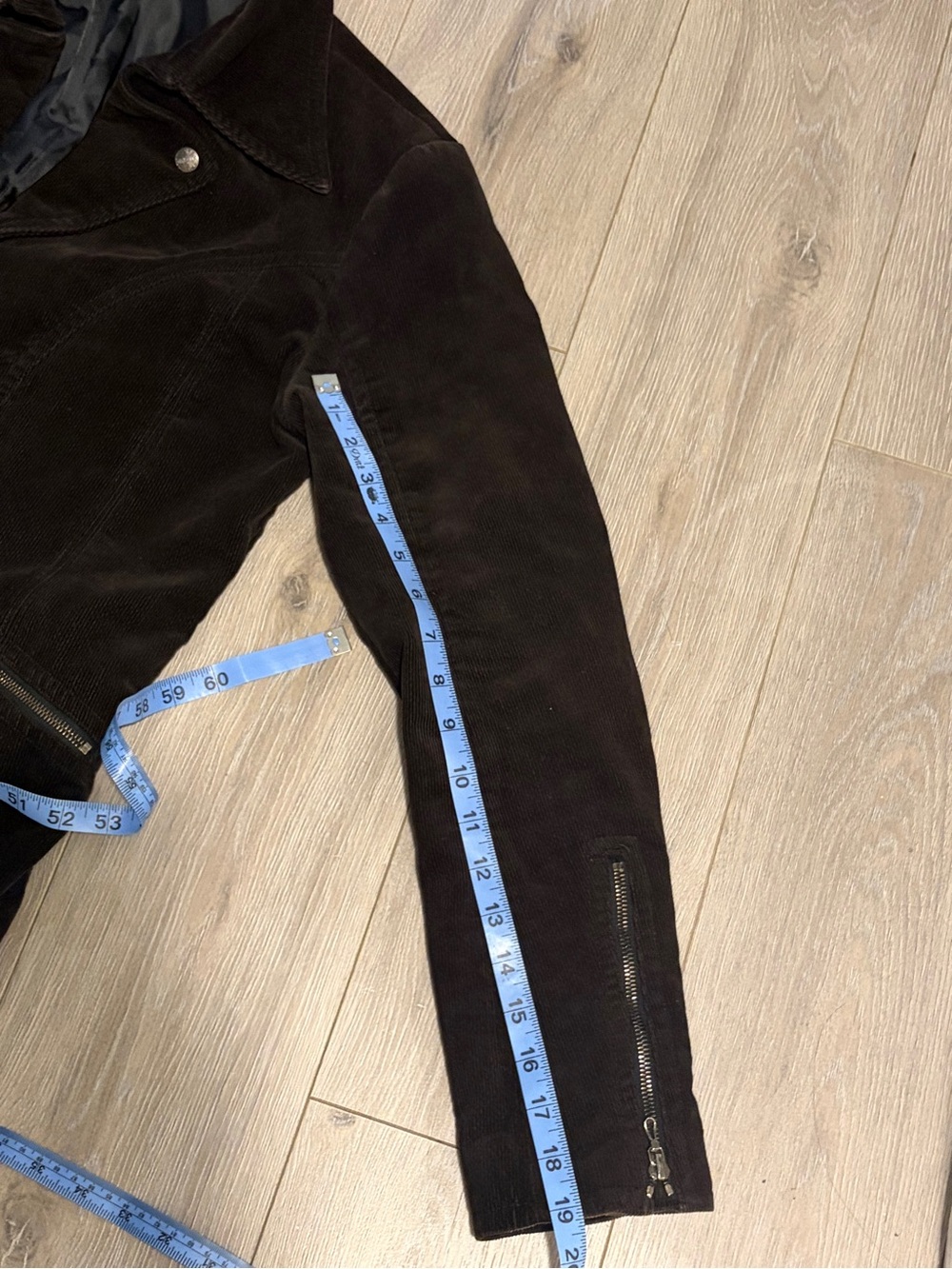 Shellac Brown Corduroy Rider Zip-Up Jacket - Picture 13 of 13